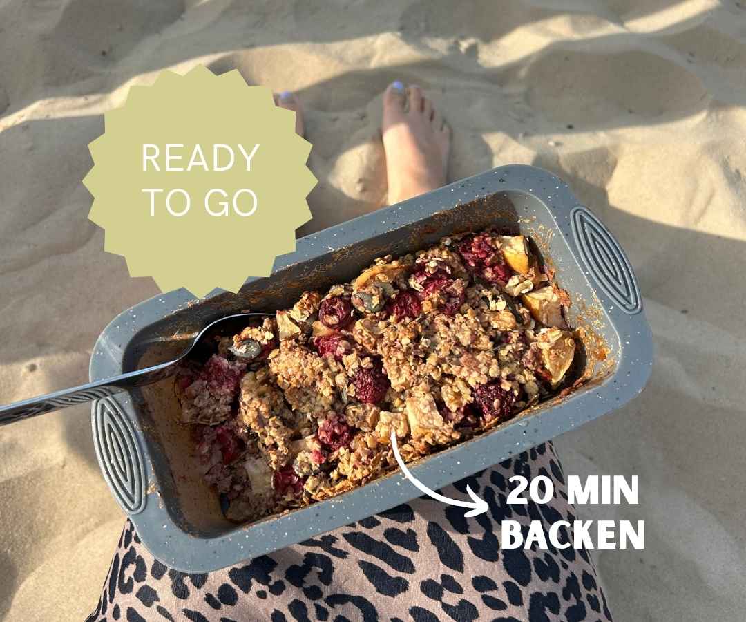 Gebackenes Porridge für unterwegs